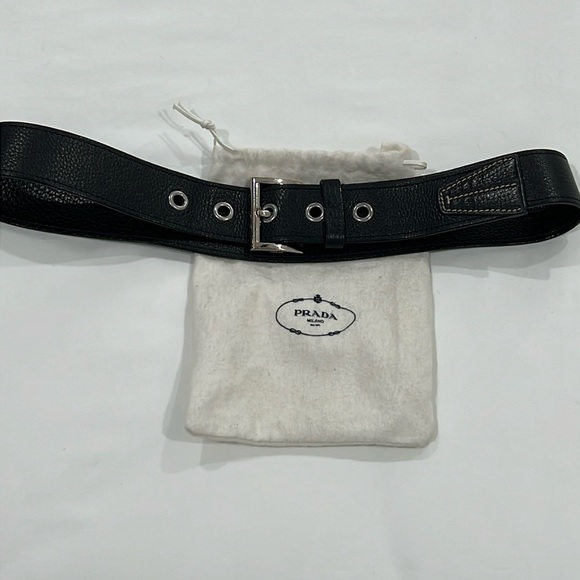 Prada black pebble leather belt - Picture 2 of 9